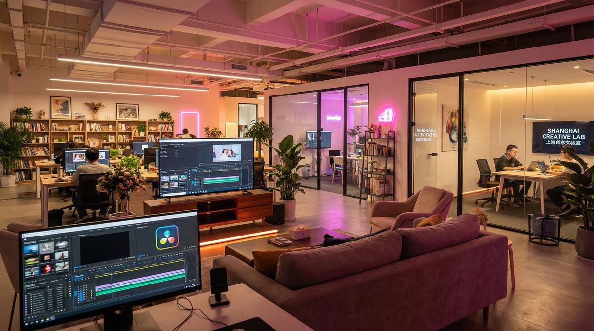 高清动漫传媒公司办公环境